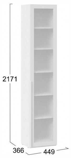 Шкаф-витрина Порто СМ-393.07.213 в Качканаре - kachkanar.ok-mebel.com | фото 4