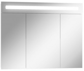 Шкаф-зеркало Аврора 90 с подсветкой LED Домино (DV8011HZ) в Качканаре - kachkanar.ok-mebel.com | фото 1