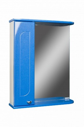 Шкаф-зеркало Радуга Синий металлик 55 левый АЙСБЕРГ (DA1129HZR) в Качканаре - kachkanar.ok-mebel.com | фото