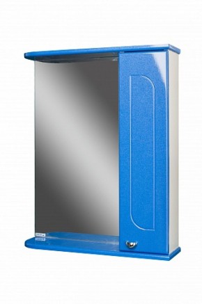 Шкаф-зеркало Радуга Синий металлик 60 правый АЙСБЕРГ (DA1130HZR) в Качканаре - kachkanar.ok-mebel.com | фото