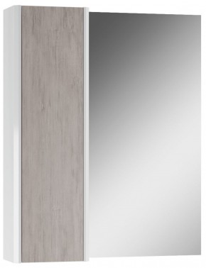 Шкаф-зеркало Uno 60 Дуб серый левый/правый Домино (DU1503HZ) в Качканаре - kachkanar.ok-mebel.com | фото 2