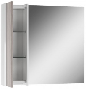 Шкаф-зеркало Uno 80 Дуб серый левый/правый Домино (DU1504HZ) в Качканаре - kachkanar.ok-mebel.com | фото 4