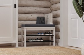 Скамья 85х50 Кантри для обуви белая в Качканаре - kachkanar.ok-mebel.com | фото 4