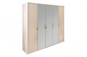 Спальня Lara 5-ти ств (бежевый глянец) в Качканаре - kachkanar.ok-mebel.com | фото 2