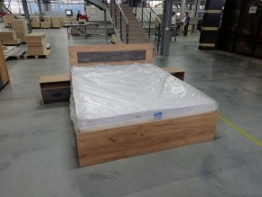 Спальный гарнитур МСП-1 (Дуб золотой/Камень темный) 1600 в Качканаре - kachkanar.ok-mebel.com | фото 17