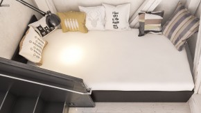 Стандарт Кровать 0900, цвет венге, ШхГхВ 93,5х203,5х70 см., сп.м. 900х2000 мм., без матраса, основание есть в Качканаре - kachkanar.ok-mebel.com | фото 6