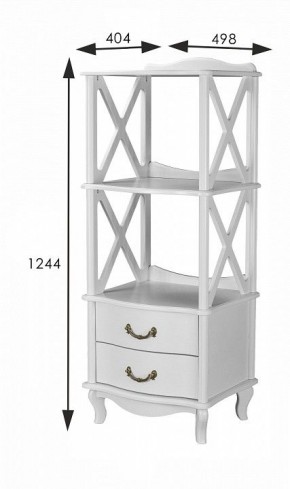 Стеллаж комбинированный Джульетта Л в Качканаре - kachkanar.ok-mebel.com | фото 8