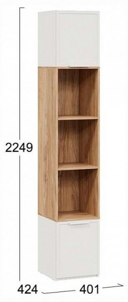 Стеллаж комбинированный Стелла в Качканаре - kachkanar.ok-mebel.com | фото 4