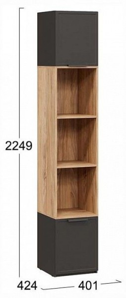 Стеллаж комбинированный Стелла в Качканаре - kachkanar.ok-mebel.com | фото 4