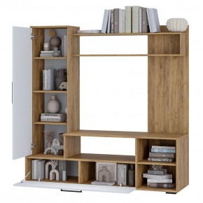Гостиная Евро 2 (крафт/белый) в Качканаре - kachkanar.ok-mebel.com | фото 2