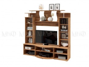 Стенка Виста (Белый глянец/Дуб крафт) в Качканаре - kachkanar.ok-mebel.com | фото 2