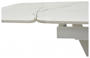 Стол ALATRI 120 GLOSS STATUARIO WHITE SOLID CERAMIC / WHITE, ®DISAUR в Качканаре - kachkanar.ok-mebel.com | фото 3