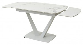 Стол ALATRI 120 GLOSS STATUARIO WHITE SOLID CERAMIC / WHITE, ®DISAUR в Качканаре - kachkanar.ok-mebel.com | фото 9
