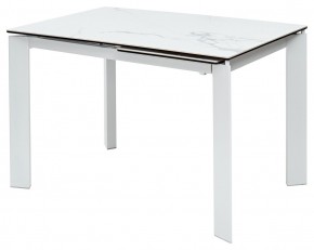 Стол CORNER 120 MATTE STATUARIO Белый мрамор матовый керамика, стекло/ белый каркас, ®DISAUR в Качканаре - kachkanar.ok-mebel.com | фото 2