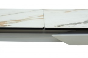 Стол CREMONA 160 KL-188 Контрастный мрамор / белый каркас, ®DISAUR в Качканаре - kachkanar.ok-mebel.com | фото 5