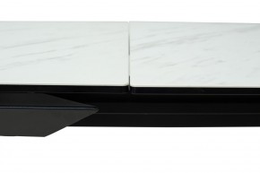 Стол CREMONA 160 KL-99 Белый мрамор матовый, итальянская керамика / черный каркас, ®DISAUR в Качканаре - kachkanar.ok-mebel.com | фото 4