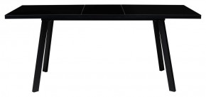 Стол ФИН 120 Черный, стекло/ Черный каркас М-City в Качканаре - kachkanar.ok-mebel.com | фото