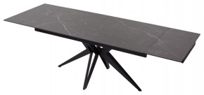 Стол FORIO 160 MATT BLACK MARBLE SOLID CERAMIC / BLACK, ®DISAUR в Качканаре - kachkanar.ok-mebel.com | фото 5