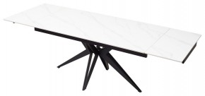 Стол FORIO 160 MATT WHITE MARBLE SOLID CERAMIC / BLACK, ®DISAUR в Качканаре - kachkanar.ok-mebel.com | фото 7