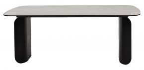 Стол NORD 200 TL-102 Бежевый мрамор, испанская керамика / черный каркас, ®DISAUR в Качканаре - kachkanar.ok-mebel.com | фото 4