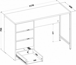 Стол письменный СПМ-405 в Качканаре - kachkanar.ok-mebel.com | фото 4