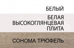 Стол письменный /TYP 80, LINATE ,цвет белый/сонома трюфель в Качканаре - kachkanar.ok-mebel.com | фото 4