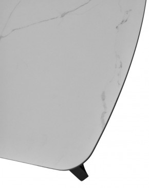 Стол RASMUS 160 TL-45 Белый мрамор, испанская керамика / черный каркас, ®DISAUR в Качканаре - kachkanar.ok-mebel.com | фото 6