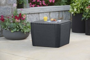 Стол-сундук Лузон Плюс (Luzon Plus Flat Wicker), графит в Качканаре - kachkanar.ok-mebel.com | фото