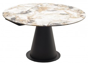 Стол TERAMO 135 GLOSS GRAND JADE SOLID CERAMIC, керамика, поворотн.механизм / Черный каркас, ®DISAUR в Качканаре - kachkanar.ok-mebel.com | фото 15