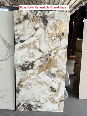 Стол TERAMO 135 GLOSS GRAND JADE SOLID CERAMIC, керамика, поворотн.механизм / Черный каркас, ®DISAUR в Качканаре - kachkanar.ok-mebel.com | фото 7