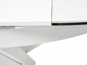 Стол TRENTO 120 HIGH GLOSS STATUARIO Белый мрамор глянцевый, керамика/ белый каркас, ®DISAUR в Качканаре - kachkanar.ok-mebel.com | фото 10