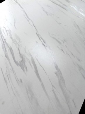 Стол VASTO 180 MARBLES KL-99 Белый мрамор матовый, итальянская керамика/ черный каркас, ®DISAUR в Качканаре - kachkanar.ok-mebel.com | фото 3