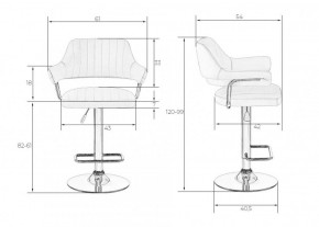 Стул барный DOBRIN CHARLY LM-5019 (белый) в Качканаре - kachkanar.ok-mebel.com | фото 2