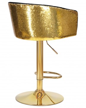 Стул барный DOBRIN DARCY GOLD SHINY, черный велюр с золотыми пайетками в Качканаре - kachkanar.ok-mebel.com | фото 4