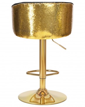 Стул барный DOBRIN DARCY GOLD SHINY, черный велюр с золотыми пайетками в Качканаре - kachkanar.ok-mebel.com | фото 5