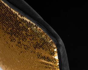 Стул барный DOBRIN DARCY GOLD SHINY, черный велюр с золотыми пайетками в Качканаре - kachkanar.ok-mebel.com | фото 8