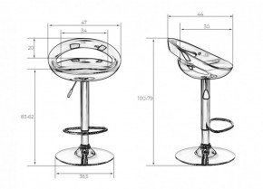 Стул барный DOBRIN DISCO LM-1010 (белый) в Качканаре - kachkanar.ok-mebel.com | фото 2