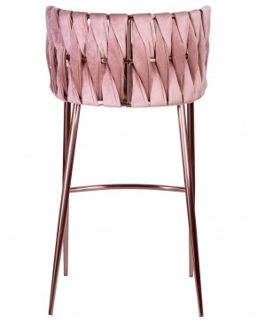 Стул барный DOBRIN EMMA ROSE GOLD, розовый велюр (VF-10) в Качканаре - kachkanar.ok-mebel.com | фото 5