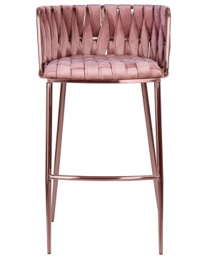 Стул барный DOBRIN EMMA ROSE GOLD, розовый велюр (VF-10) в Качканаре - kachkanar.ok-mebel.com | фото 6