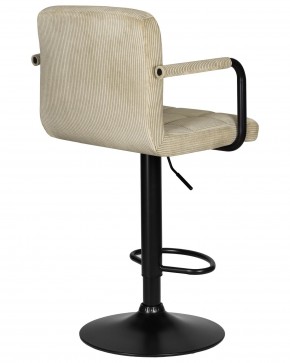 Стул барный DOBRIN KRUGER ARM BLACK, бежевый вельвет (LAR-E2041-04) в Качканаре - kachkanar.ok-mebel.com | фото 4