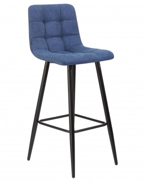 Стул барный DOBRIN NICOLE, черные матовые ножки, синяя ткань (UF860-14B) в Качканаре - kachkanar.ok-mebel.com | фото 2