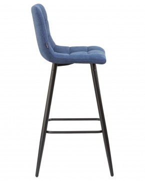 Стул барный DOBRIN NICOLE, черные матовые ножки, синяя ткань (UF860-14B) в Качканаре - kachkanar.ok-mebel.com | фото 3