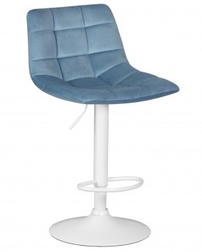 Стул барный DOBRIN TAILOR WHITE, пудрово-голубой велюр (MJ9-74) в Качканаре - kachkanar.ok-mebel.com | фото