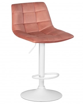 Стул барный DOBRIN TAILOR WHITE, пудрово-розовый велюр (MJ9-32) в Качканаре - kachkanar.ok-mebel.com | фото