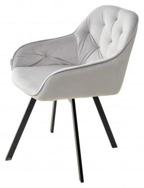Стул GALE 360 град. поворот. BLUVEL-03 LIGHT GREY, велюр/ черный каркас, М-City в Качканаре - kachkanar.ok-mebel.com | фото 5