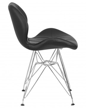 Стул обеденный DOBRIN BUTTERFLY CHROME, ножки хром, цвет чёрный в Качканаре - kachkanar.ok-mebel.com | фото 3