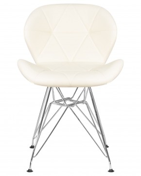 Стул обеденный DOBRIN BUTTERFLY CHROME, ножки хром, цвет кремовый в Качканаре - kachkanar.ok-mebel.com | фото 6