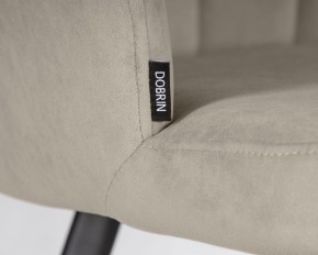 Стул обеденный DOBRIN NAOMI, ЭМАЛЬ ЧЕРНЫЙ МУАР велюр Catania Cocoa в Качканаре - kachkanar.ok-mebel.com | фото 7