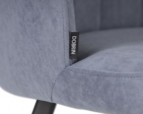 Стул обеденный DOBRIN NAOMI, ЭМАЛЬ ЧЕРНЫЙ МУАР велюр Catania Steel в Качканаре - kachkanar.ok-mebel.com | фото 7