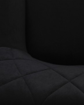 Стул обеденный DOBRIN ROBY, ЭМАЛЬ ЧЕРНЫЙ МУАР велюр Catania Black в Качканаре - kachkanar.ok-mebel.com | фото 3